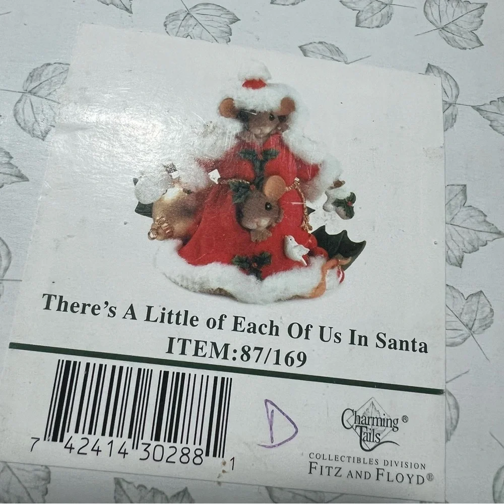Charming Tails Mice THERE'S A LITTLE OF EACH OF US IN SANTA Ltd Ed 87/169